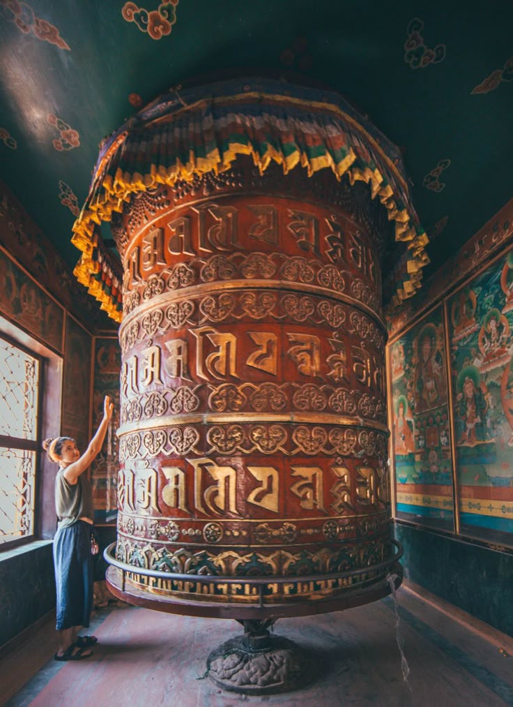 Bhutan prayer wheel